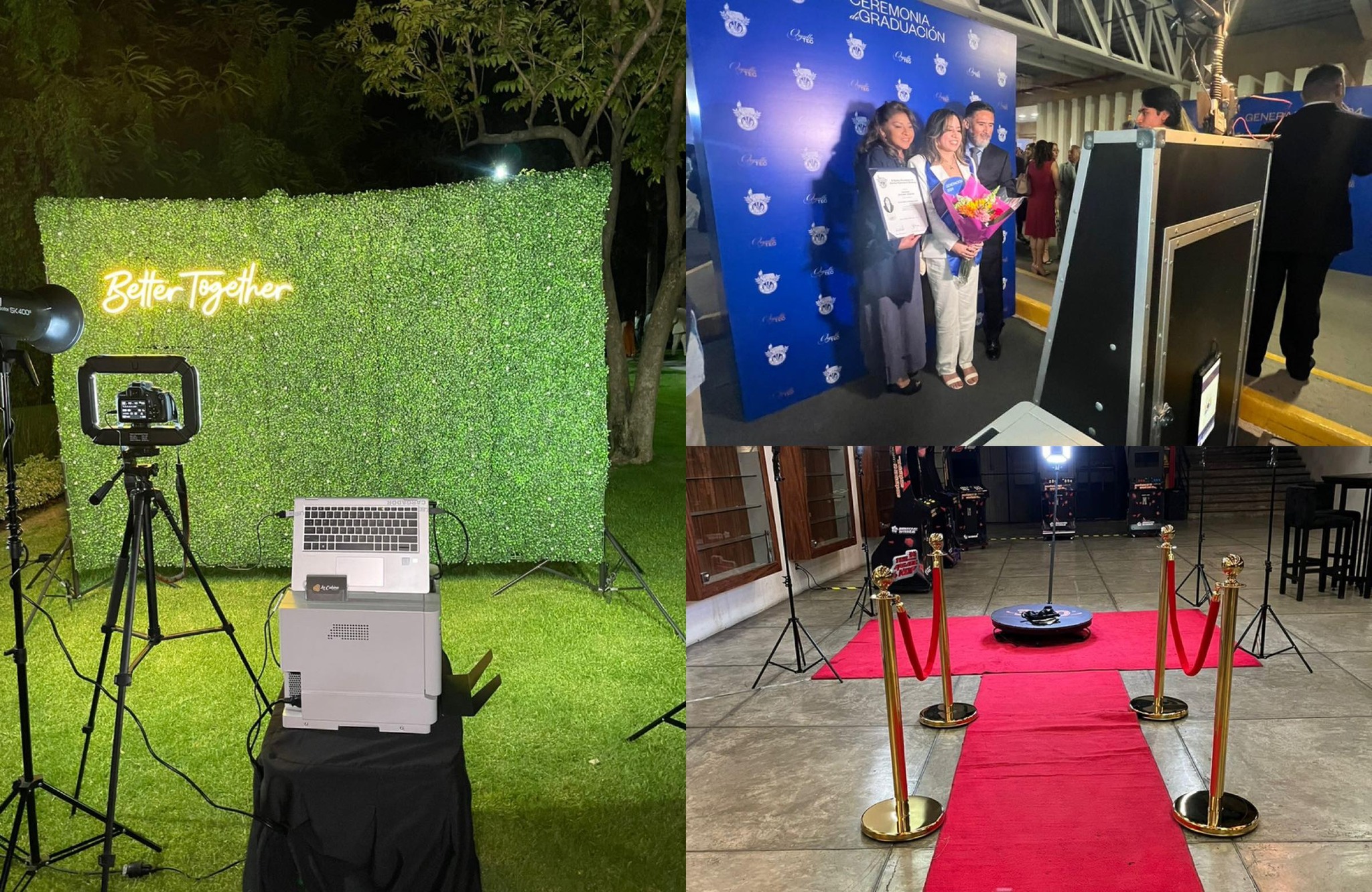 Montaje de cabina en evento